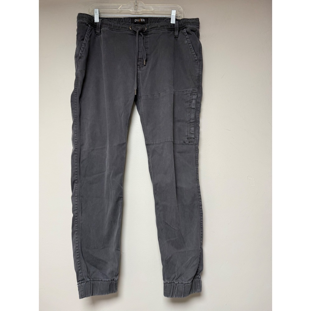 DU/ER Live Free Adventure Jogger Mens 36x29 Grey Excellent Slim Fit Stretch 8413